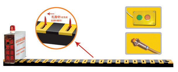 东方V3嵌入式闯岗自动扎胎器/阻车器